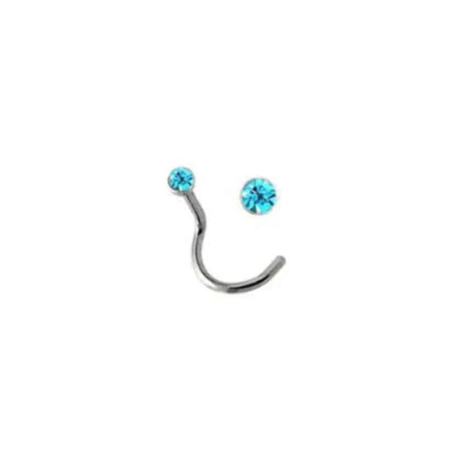 Rossan Jewelled Stainless Steel Nose Stud NS1030AB