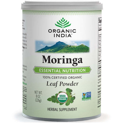 Organic India Moringa Powder Organic Superfood for Energy and Immunity 226G