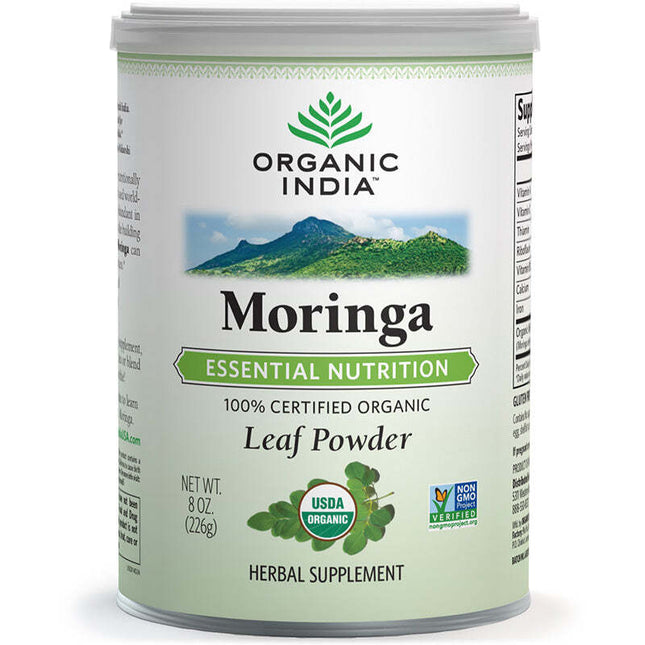 Organic India Moringa Powder Organic Superfood for Energy and Immunity 226G