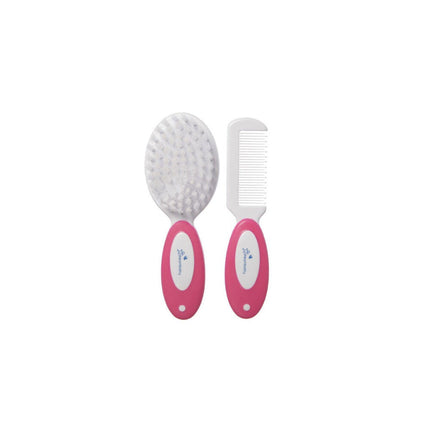 Dreambaby Deluxe Brush and Comb Set for Baby and Toddler Grooming Pink