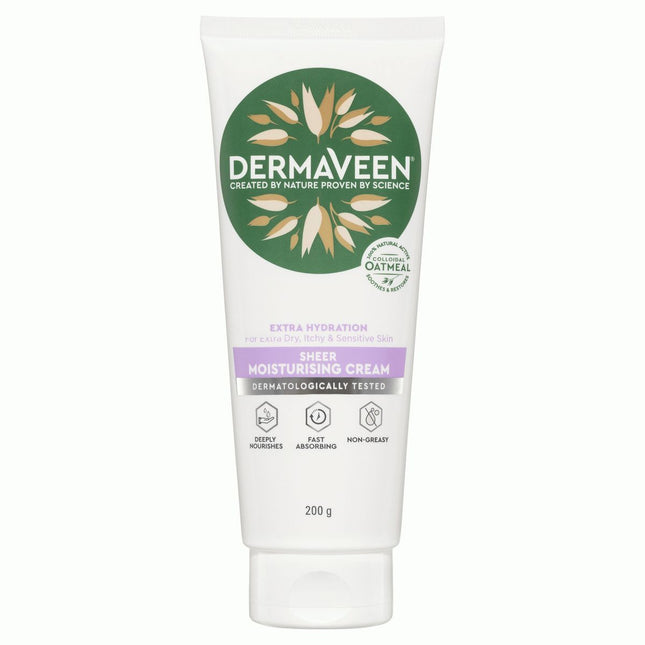 Dermaveen Extra Hydration Sheer Moisturising Cream 200g