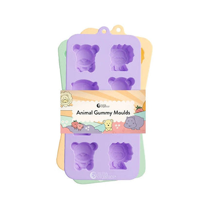Nutra Organics Animal Gummy Moulds Silicone Candy Molds BPA Free 3 Pieces