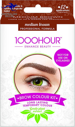1000 Hour Brow Styling and Dye Kit Medium Brown
