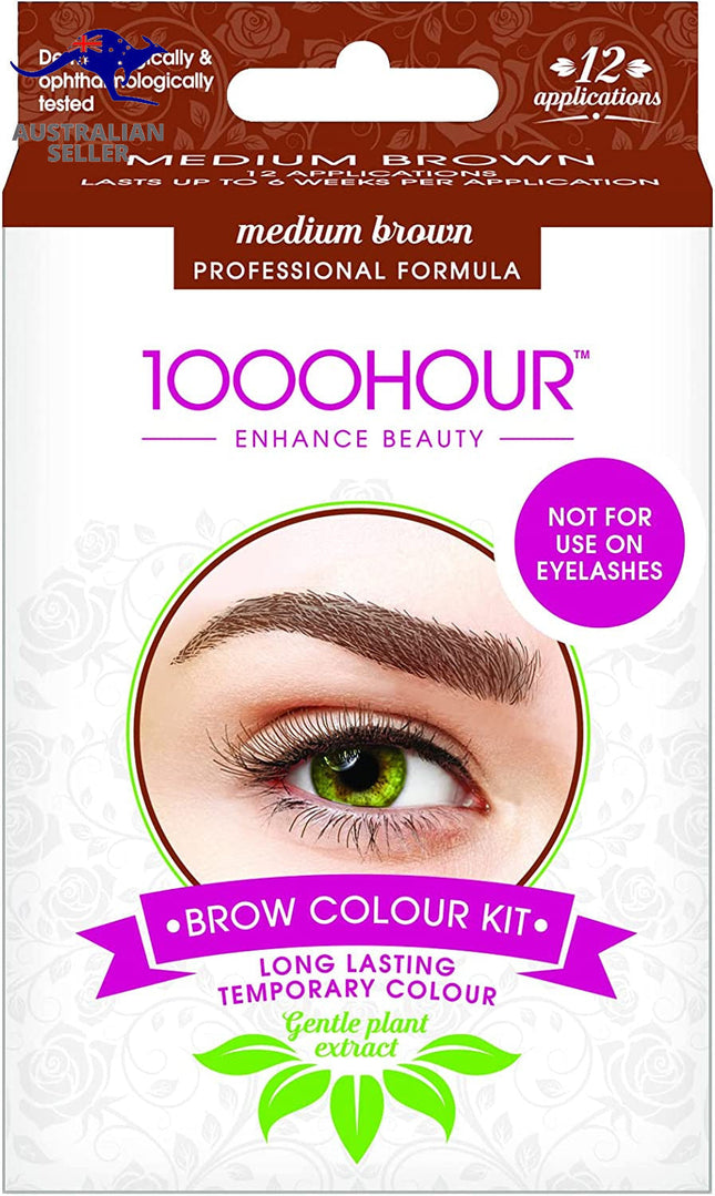 1000 Hour Brow Styling and Dye Kit Medium Brown