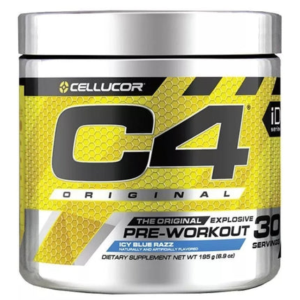 Cellucor C4 Ripped Pre Workout Powder Blue Raspberry 180G