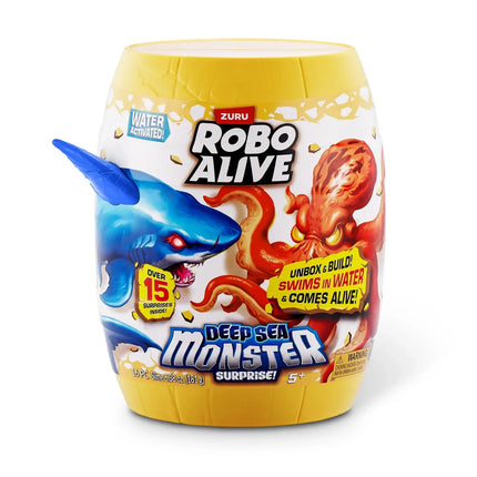Zuru Robo Alive Deep Sea Monster Surprise Robotic Swimming Toy with Slime