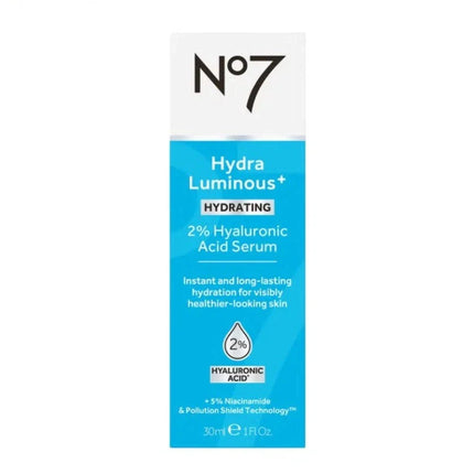 No7 HydraLuminous Plus Water Surge Gel Oil Free 30ML