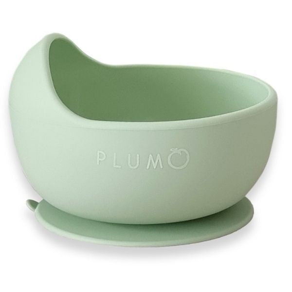 Plum Silicone Duck Egg Bowl in Olive