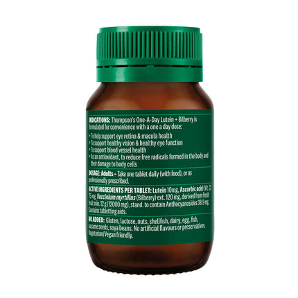 Thompson's One A Day Lutein Plus Bilberry 30 Tablets