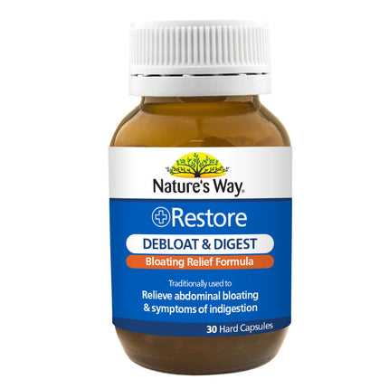 Nature's Way Restore Debloat & Digest 30s - OhYouLuckyDuck.com.au