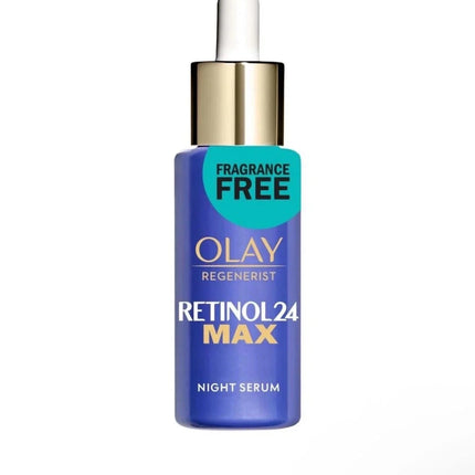 Olay Regenerist Retinol 24 Max Night Face Serum with Retinoid Complex and Niacinamide Fragrance Free 40ML