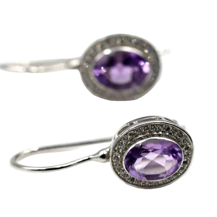Studex System Hypoallergenic Surgical Steel Piercing Earrings Amethyst Cubic Zirconia 6MM
