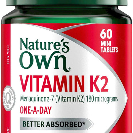 Nature's Own K2 180Mcg Tabs 60