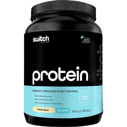 Switch Nutrtion Protein Organic Sprout Plant Vanilla Bean 900g