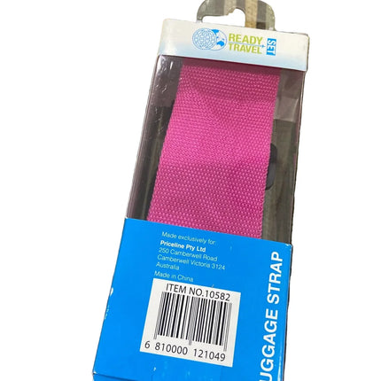 Ready Travel Luggage Strap Hot Pink