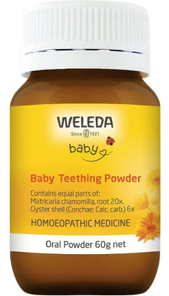 Weleda Baby Teething Powder for Natural Soothing Relief 60G