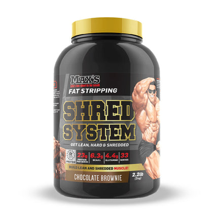 Maxine's Shred System Chocolate Brownie Protein Powder 900G
