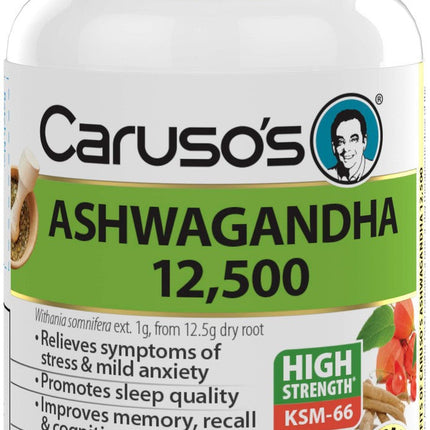 Caruso’s Ashwagandha 12500mg 50 Tabs