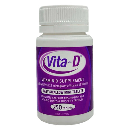Vita D Vitamin D3 1000 IU for Bone and Immune Health 250 Capsules