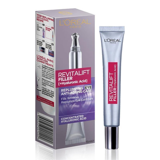 L'Oreal Paris Revitalift Filler Replumping Eye Cream 15ml - OhYouLuckyDuck.com.au