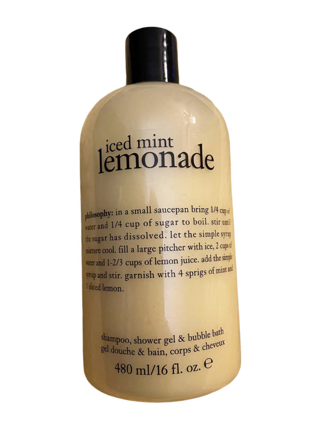 Philosophy Iced Mint Lemonade Shampoo Shower Gel Bubble Bath 480ML
