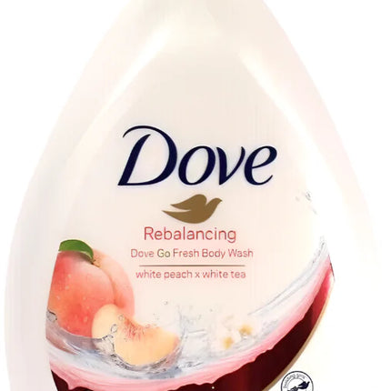 Dove Rebalancing White Peach & White Tea Microbiome Gentle Body Wash 1L