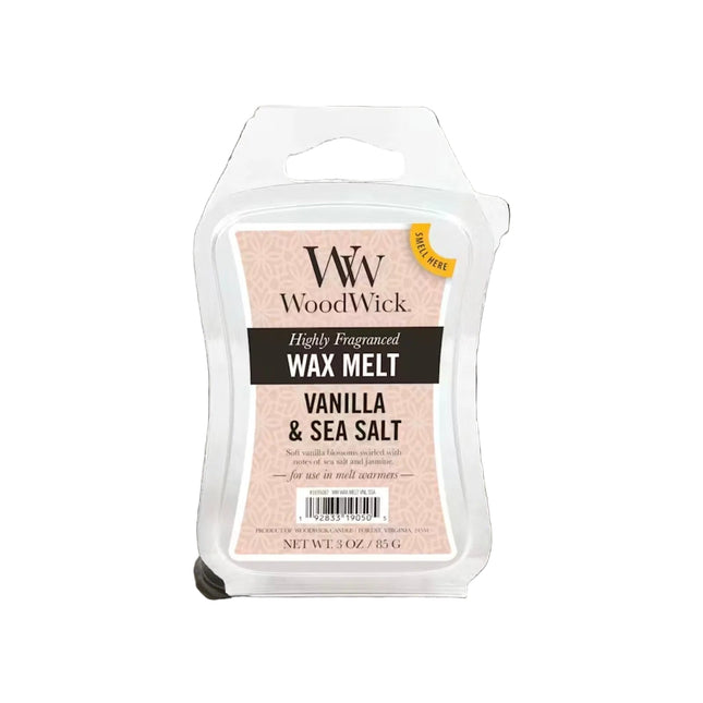 WoodWick Vanilla & Sea Salt Mini Hourglass Candle with Crackling Wick 96G