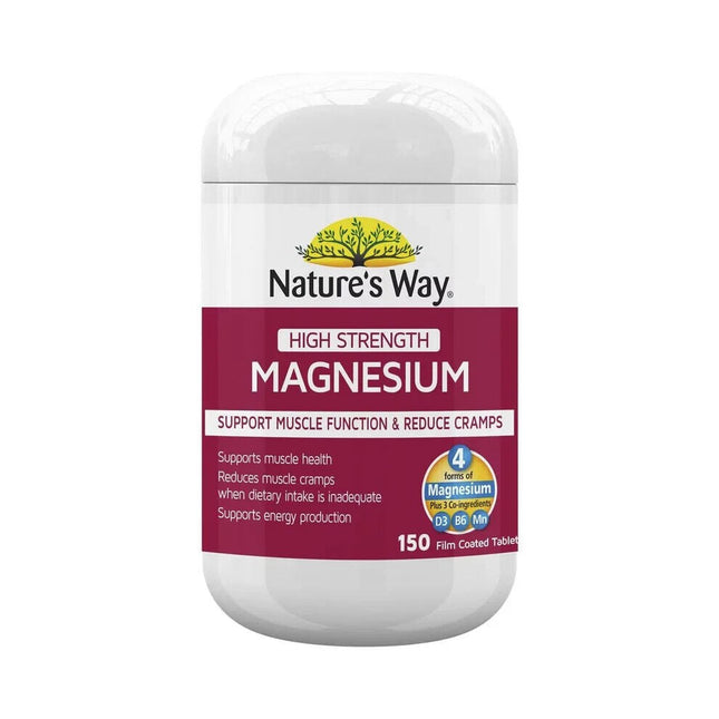 Nature's Way Magnesium for Muscle Health and Energy Production 150 Tablets