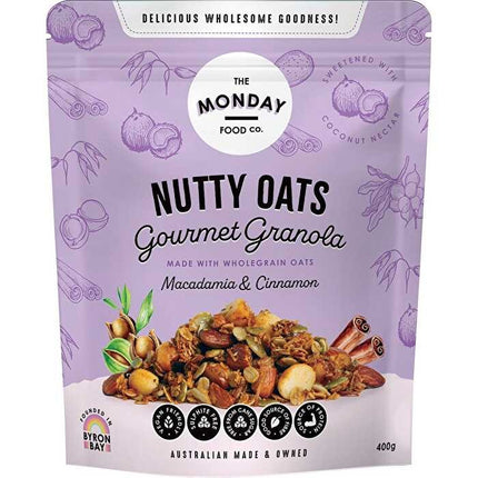 Monday Food Co mNutty Granola Macadamia and Cinnamon 300G