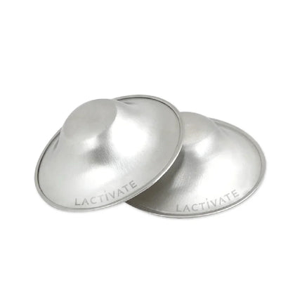 Lactivate Silver Nursing Cups For Breastfeeding Sore Nipple Relief S/M