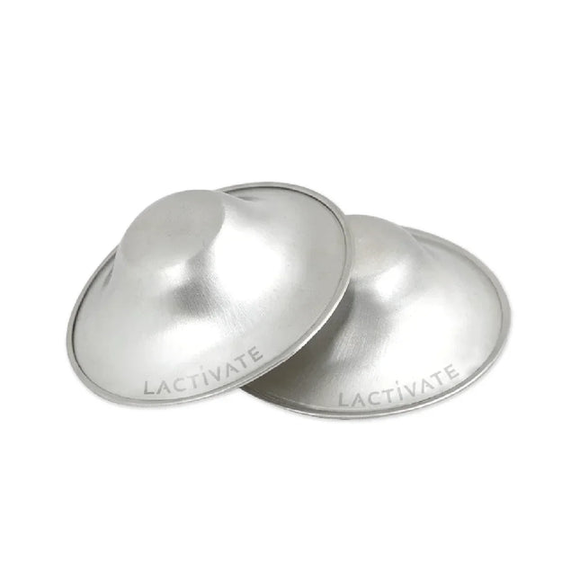 Lactivate Silver Nursing Cups For Breastfeeding Sore Nipple Relief S/M