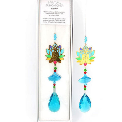 Gibson Gifts Spiritual Buddha Crystal Suncatcher