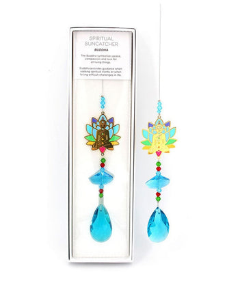 Gibson Gifts Spiritual Buddha Crystal Suncatcher