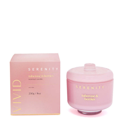 Serenity Tuberose And Berries Scented Soy Candle 230G