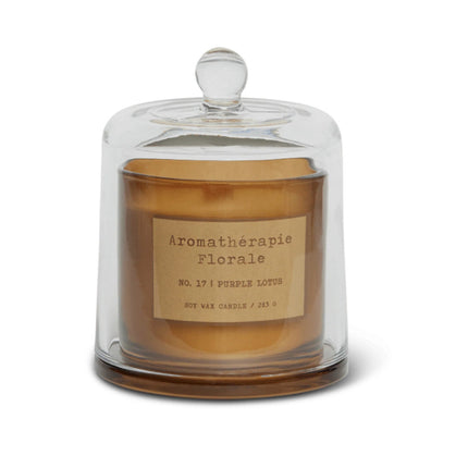 Le Desire Florale Scented Candle Purple Lotus for Home Fragrance and Aromatherapy 350G