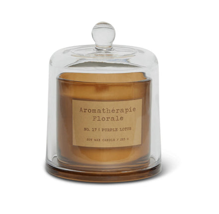 Le Desire Florale Scented Candle Purple Lotus for Home Fragrance and Aromatherapy 350G