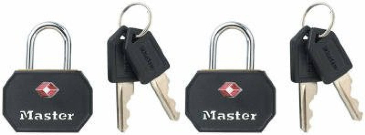 Master Lock Luggage Locks for Travel 2 Pack Black