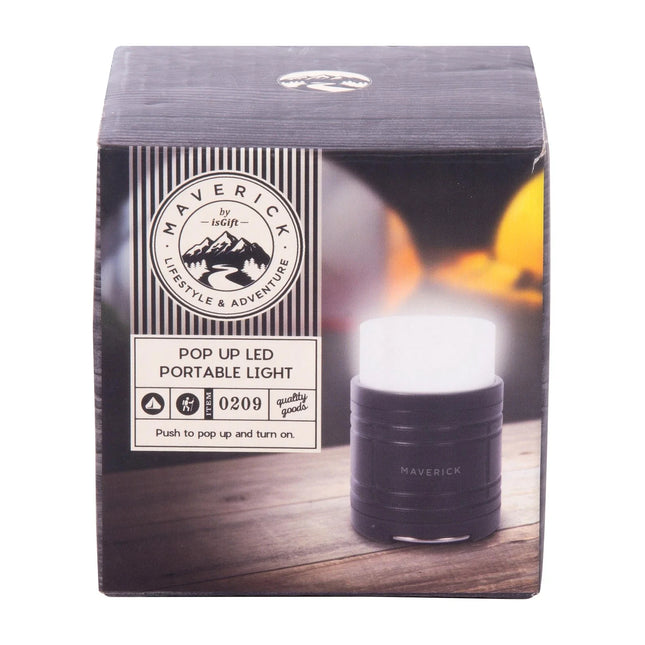 Maverick Pop Up Led Light Black 8X8X8.5CM