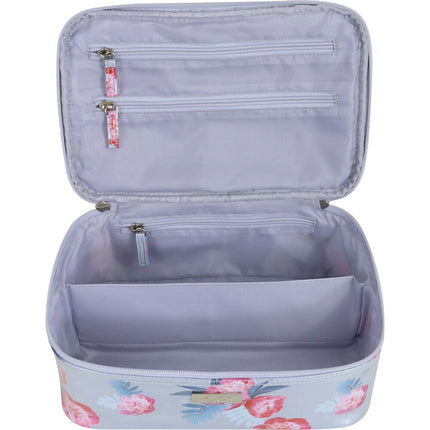 Wicked Sista Peony Blooms Floral Print Medium Beauty Case for Makeup and Skincare