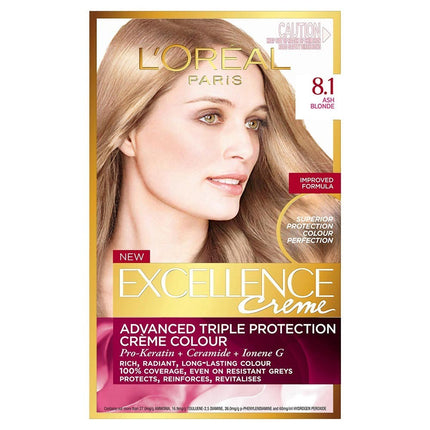 LOrÃ©al Paris Excellence Creme Permanent Hair Colour 8.1 Ash Blonde