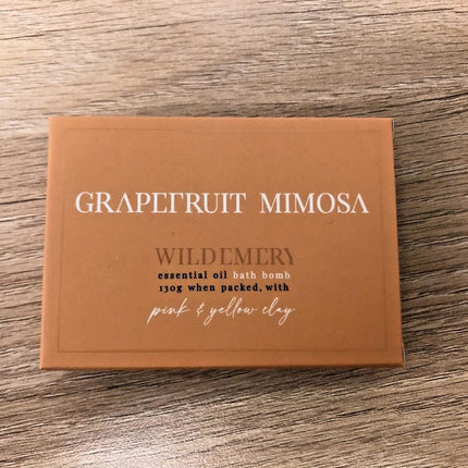 Wild Emery Bath Bomb Grapefruit Mimosa 140G