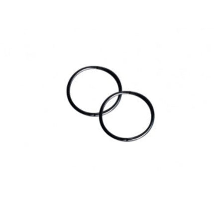 Studex Plain Black Sleeper Earrings 14mm