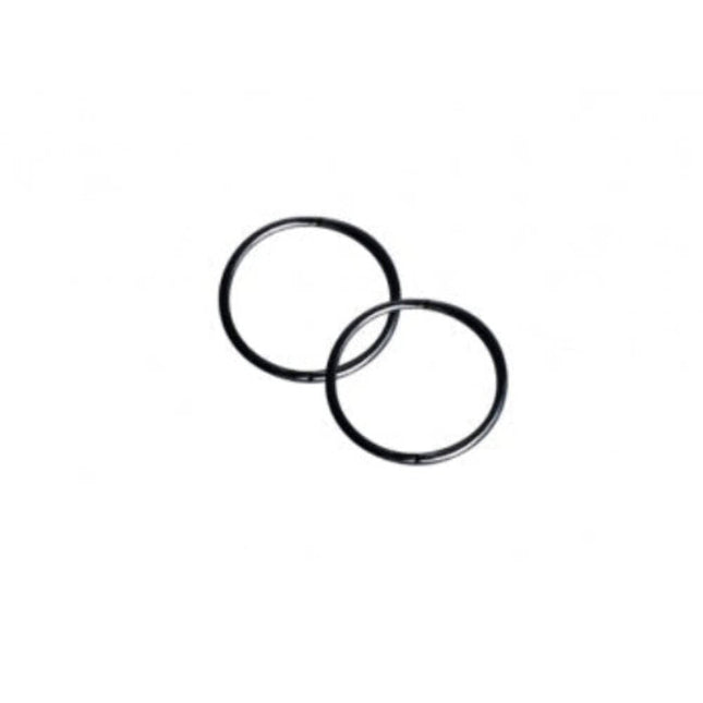 Studex Plain Black Sleeper Earrings 14mm
