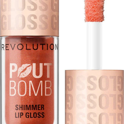 Revolution Beauty Pout Bomb Plumping Gloss Nude Glow