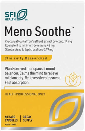 Sfi Health Meno Soothe 60 Capsules