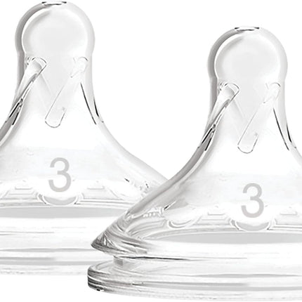 Dr. Brown's Options+ Wide Neck Silicone Teats Level 3 2 Pack