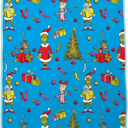 The Grinch Christmas Cuddle Plush Toy Pillow and Fleece Blanket Throw Set