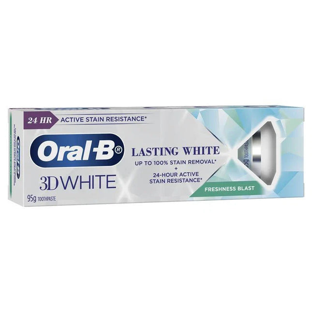 Oral B 3D White Lasting Fresh Blast Toothpaste 95G