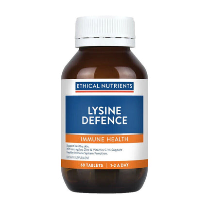 Ethical Nutrients Lysine Defence for Cold Sore Relief 60 Tablets