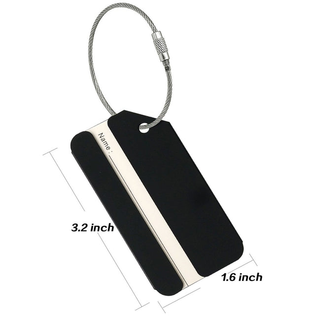 Globite Premium PU Leather Luggage Tag for Suitcases and Bags Assorted Colours